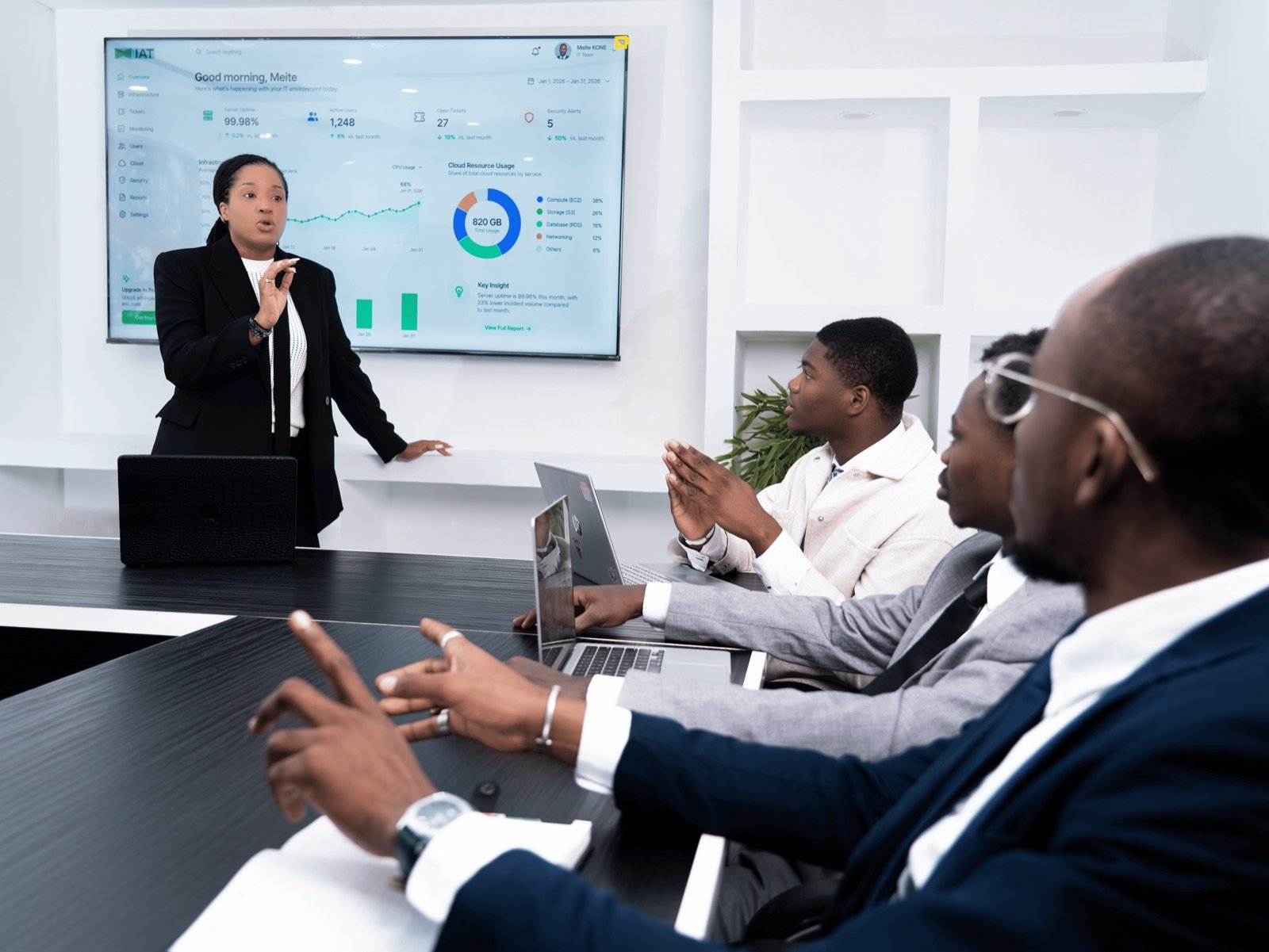 Réunion d'équipe Infinity Africa Technologies